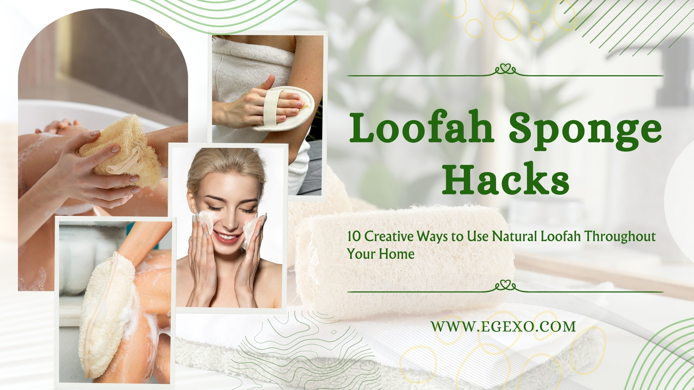 10 Ways to Use a Loofah Sponge in Your Home - EGEXO