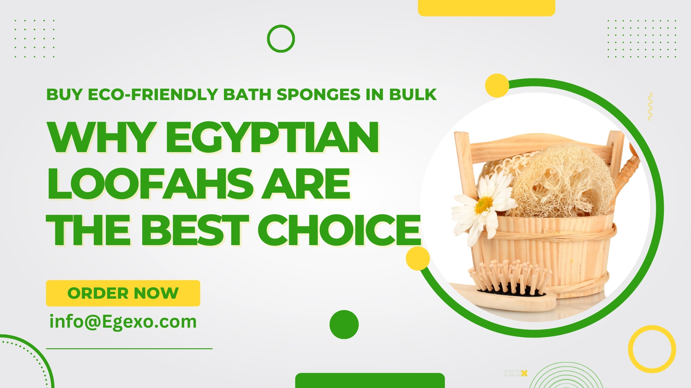 Buy Eco-Friendly Bath Sponges in Bulk: Why Egyptian Loofahs Are the Best Choice