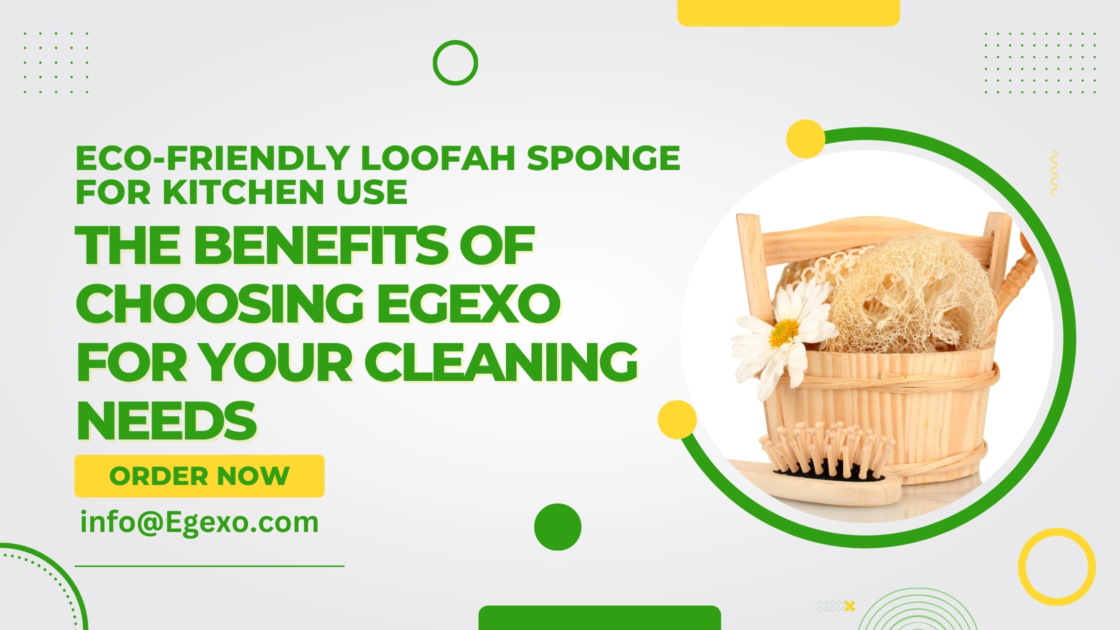 co-Friendly Loofah Sponge for Kitchen Use