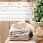 22Natural Raw Loofah Piece with Rope