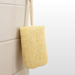 24Natural Raw Loofah Piece with Rope