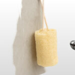 28Natural Raw Loofah Piece with Rope