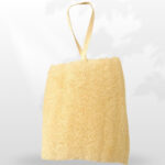 3Natural Raw Loofah Piece with Rope