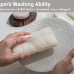 Esponja de Bucha Vegetal Retangular Natural para Cozinha – Bucha vegetal egípcia natural, modelo 3