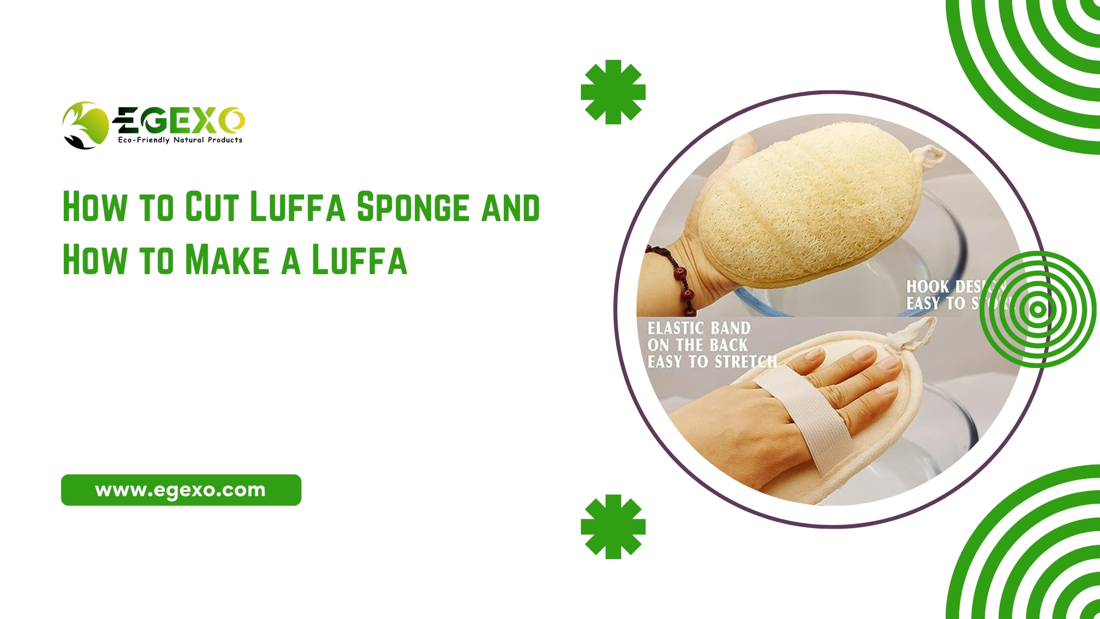 How to Cut Luffa Sponge