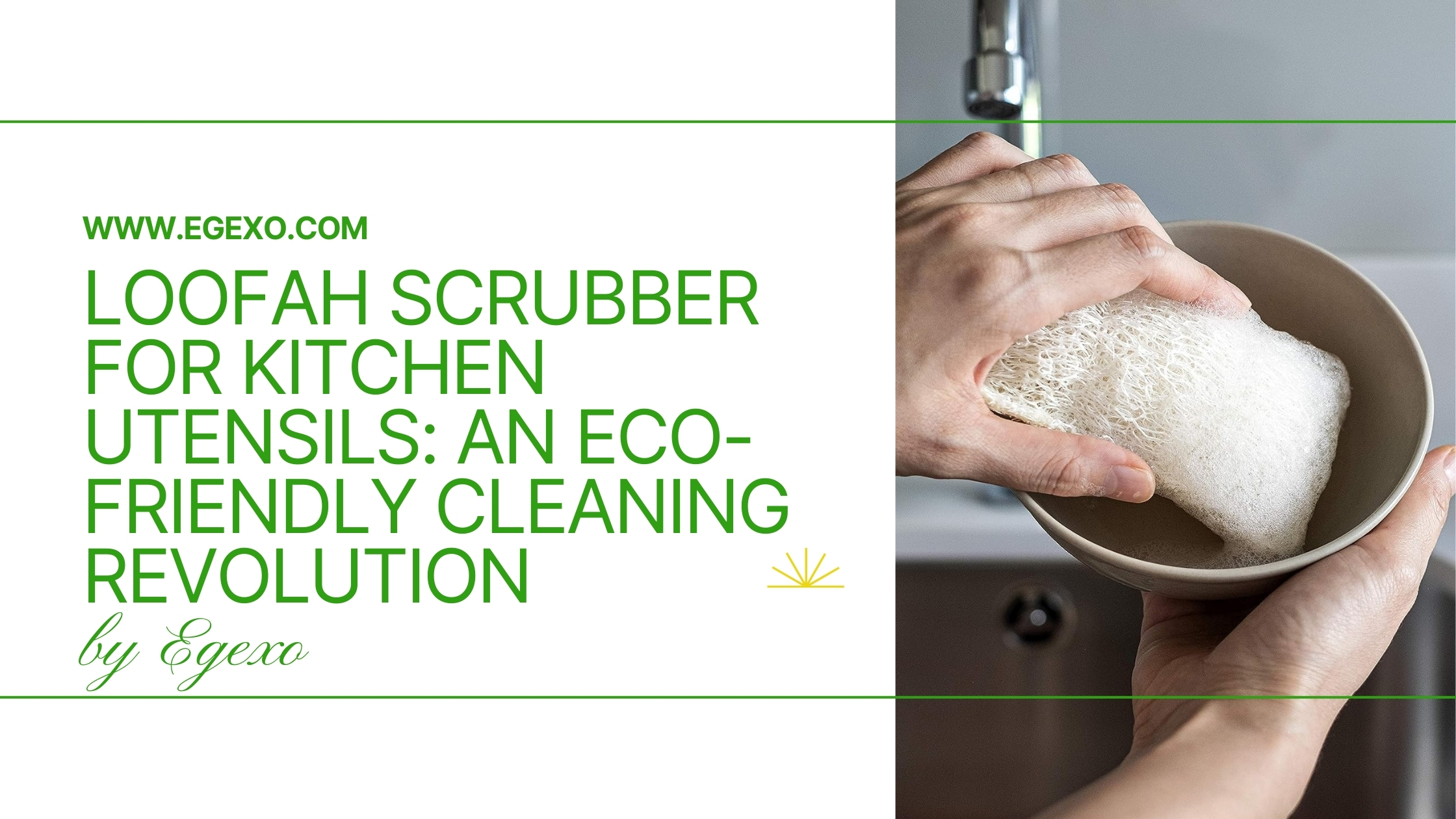 Loofah Scrubber for Kitchen