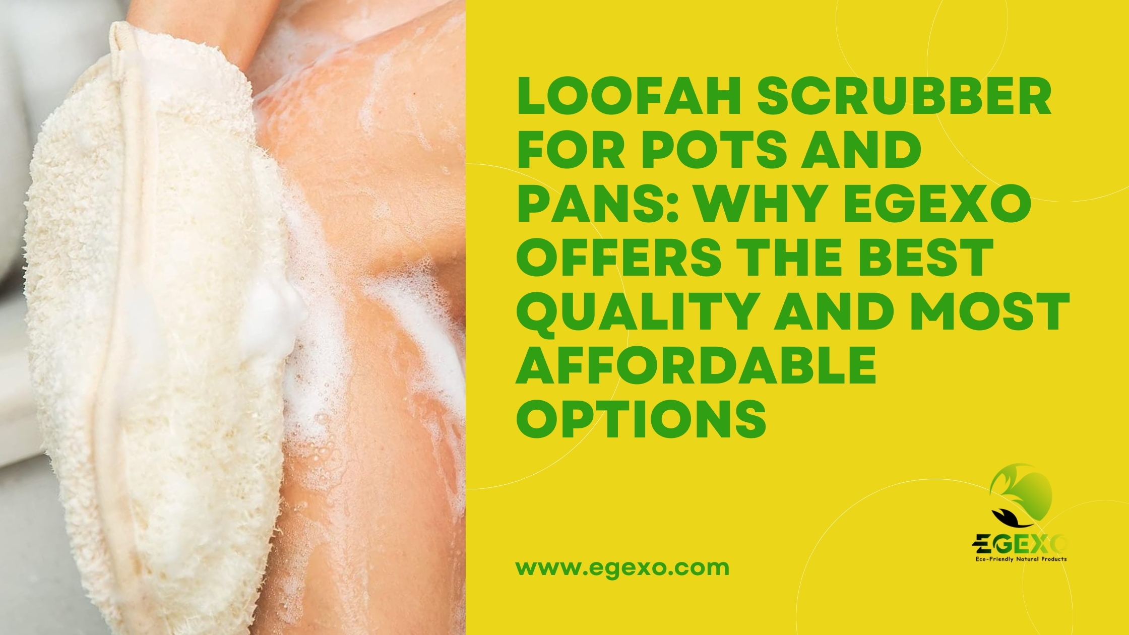Loofah Scrubber for Pots and Pans