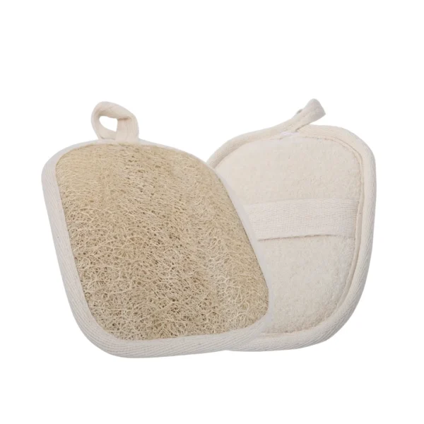 Natural Rectangle Body Loofah Sponge | Egyptian Exfoliating Bath Scrubber | EGEXO