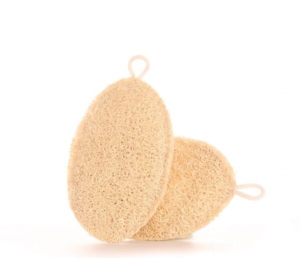 Natural Oval Kitchen Loofah Pad Scrubber - Image 3