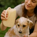 Natural Raw Loofah Piece with Rope