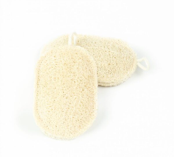 Natural Oval Kitchen Loofah Pad Scrubber - Image 2