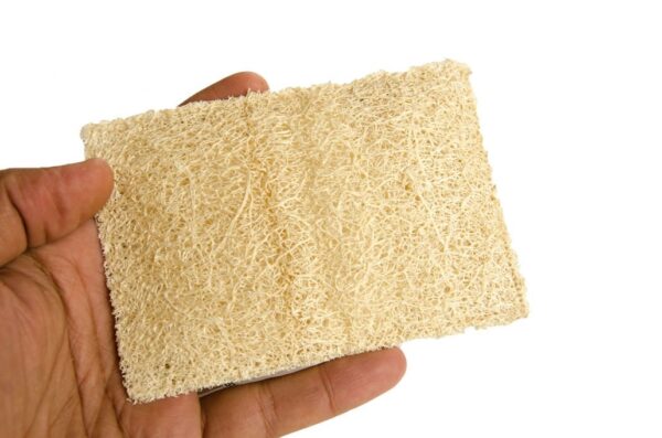 Natural Rectangle Kitchen Loofah Pad Scrubber - Image 2