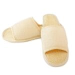 Natural loofah slippers medium