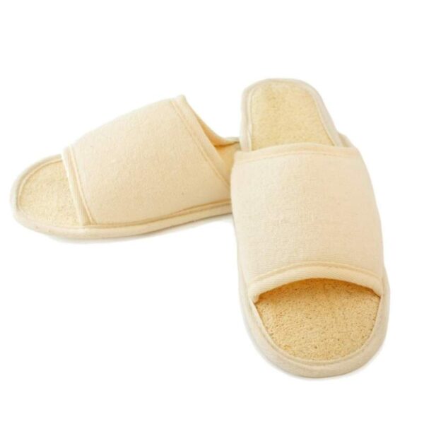 Natural Loofah Spa Slippers - Image 4