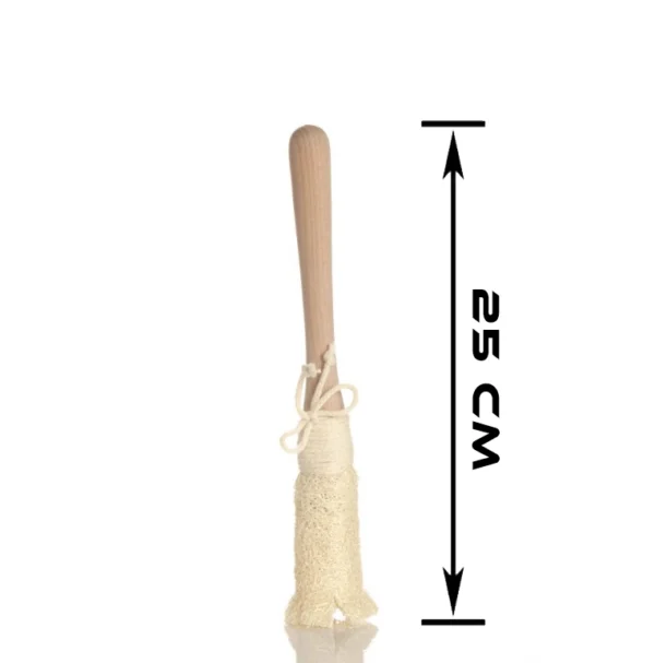 Egyptian Natural Kitchen Loofah Stick For Cup Cleaning Size
