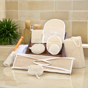 Family Natural Loofah Complete Set - Eco-Friendly Home & Body Care Bundle