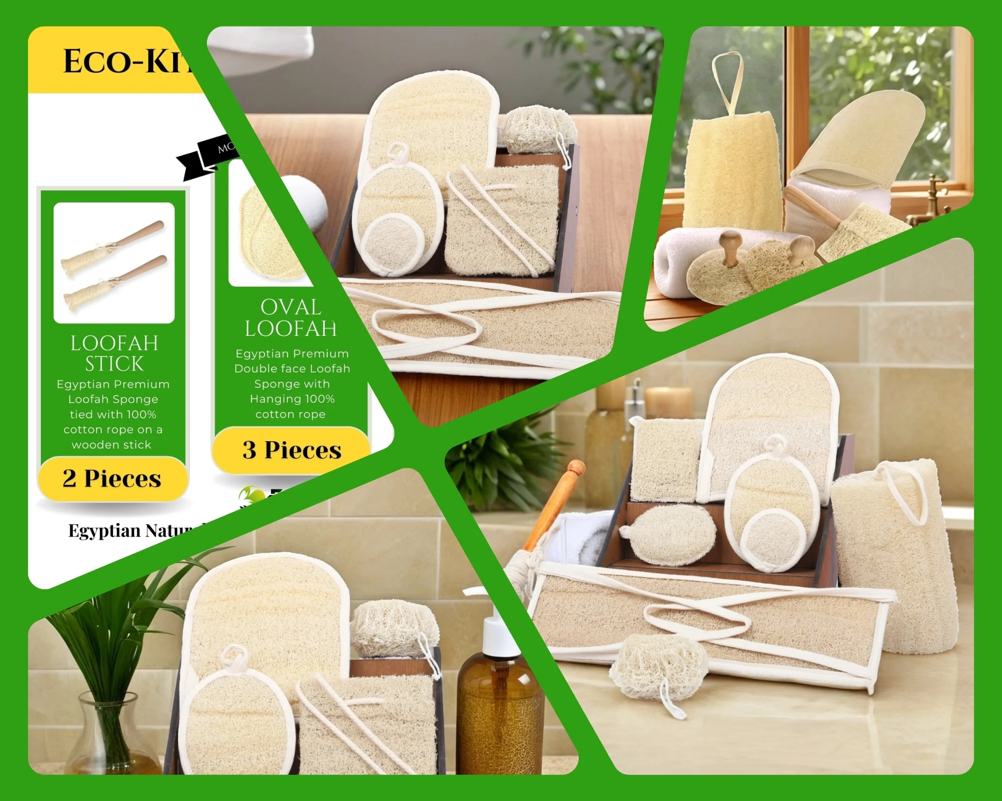 Loofah Gift Sets Wholesale | Natural Spa Bundle Supplier | EGEXO Egypt