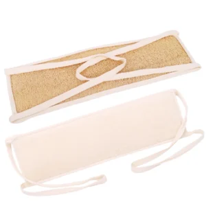 Premium Egyptian natural loofah back scrubber for comprehensive back care. Medium-length exfoliating sponge for effective back cleansing and treatment.
