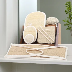 Natural Loofah Body Care Set for Women - Complete Eco-Friendly Bath Kit