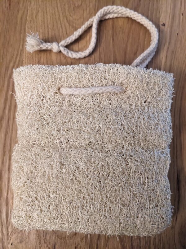Natural Loofah Soap Bag with Rope
