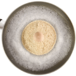 Round handle loofah scrubber for pots and pans
