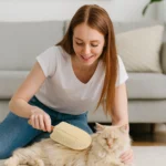 Double Sided Pet Loofah Bathing Stick Natural Grooming Wand
