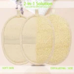 Dischetti ovali di luffa egiziana naturale, ecologici, 10 pezzi