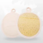 Dischetti ovali di luffa egiziana naturale, ecologici e resistenti.