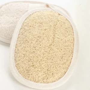 Home page 12 Natural Oval Body Loofah Pads - Eco-Friendly Luffa Scrubber 2 Sides Loofah And 100% Cotton