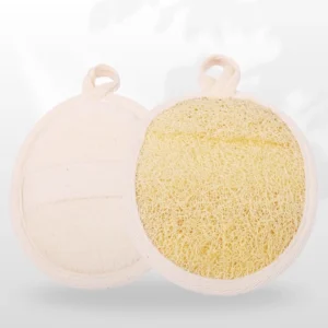 Natural Egyptian Loofah Oval Pads – Eco-Friendly Luffa Scrubber Natural Egyptian Loofah Oval Pads - Eco-Friendly Luffa Scrubber 2 sides