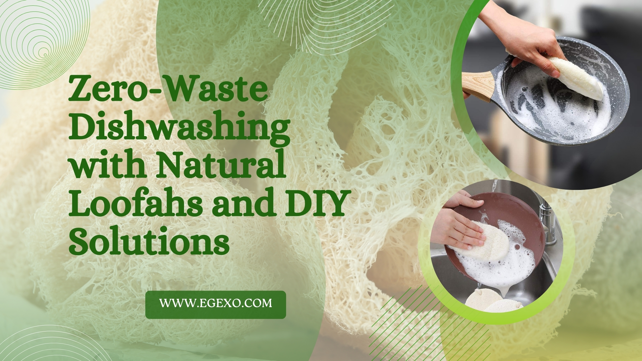 Home page 16 Zero-Waste Dishwashing with Natural Loofahs and DIY Solutions | Egexo