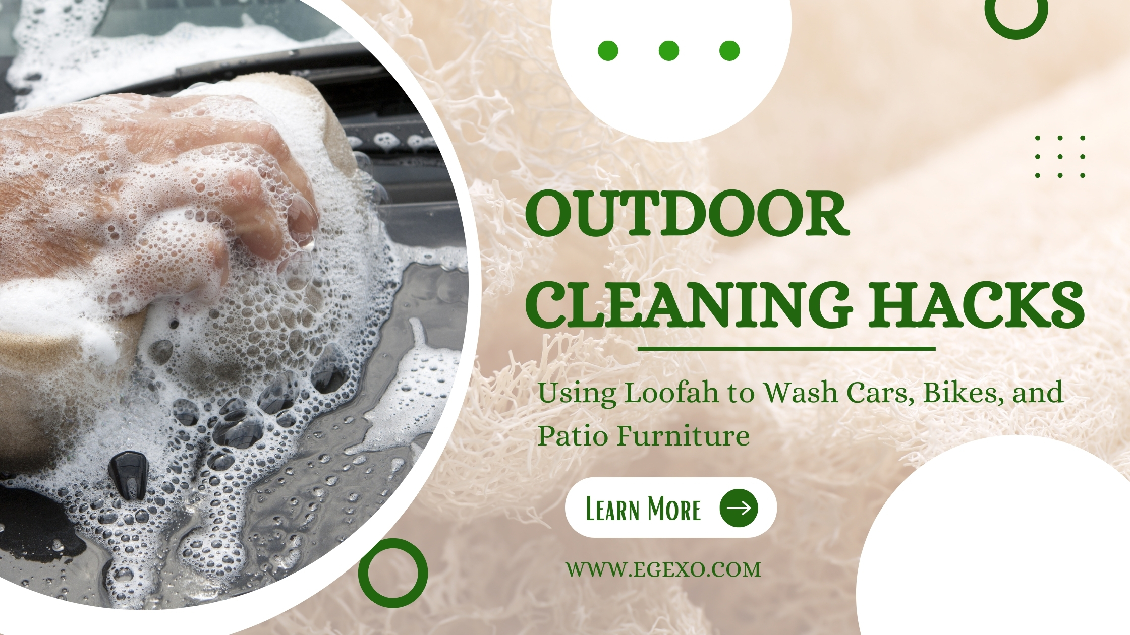 Home page 16 Outdoor Cleaning Hacks Using Loofah for Cars and Furniture | Egexo