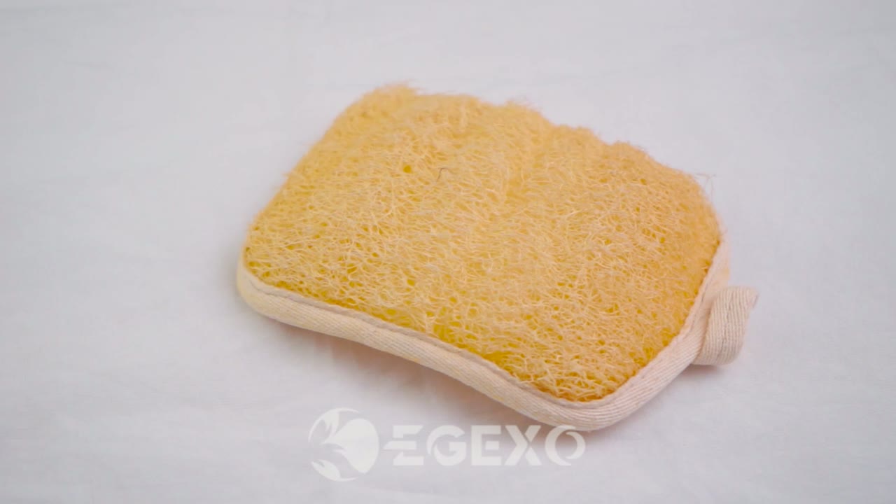 Natural Rectangle Body Loofah Sponge video