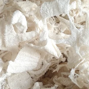 Natural shredded loofah scrap from Egypt, clean cream white loofah pieces sold per KG